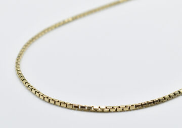 very long necklace 14 K Venice chain