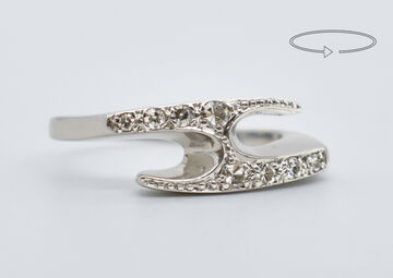 Ring 14 Kt WG Diamanten
