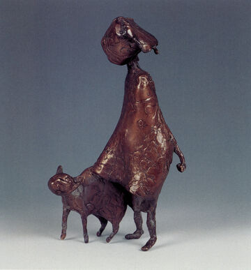 girl with cat, 2001