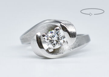 Ring 14 Kt WG Brillant