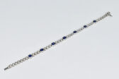 Armband 18 Kt WG Saphire 