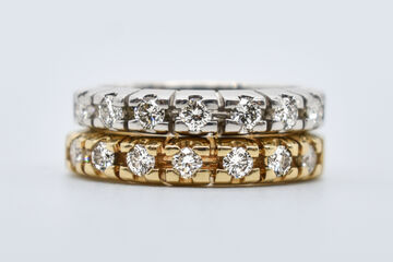 half eternity rings 14 K