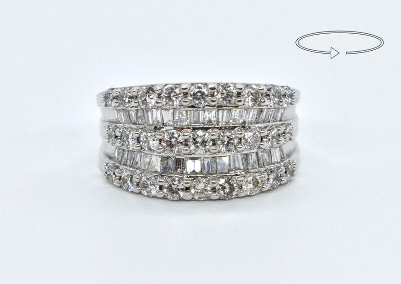 Ring 14 Kt WG Diamanten