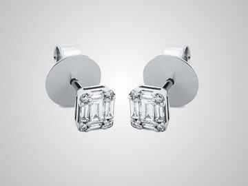 Ohrstecker 18 Kt WG Diamanten