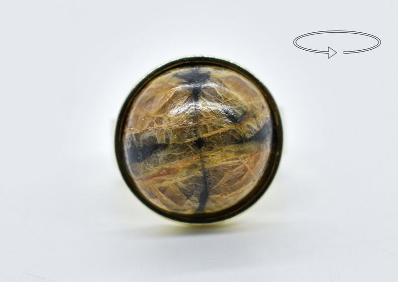 Ring 14 K Chiastolith