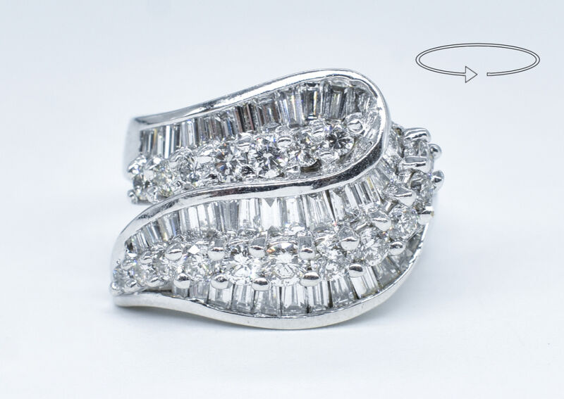 Ring 14 K diamonds