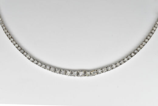 eternity necklace 14 K diamonds