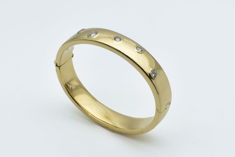 Armreif 18 Kt GG Brillanten