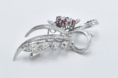 brooch 18 K Rubies 