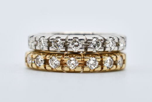 half eternity rings 14 K