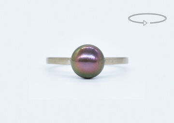 Ring 18 Kt WG Perle