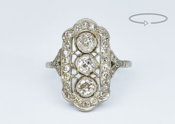 Ring Platin Diamanten