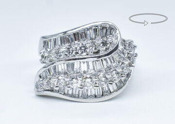 Ring 14 Kt WG Diamanten