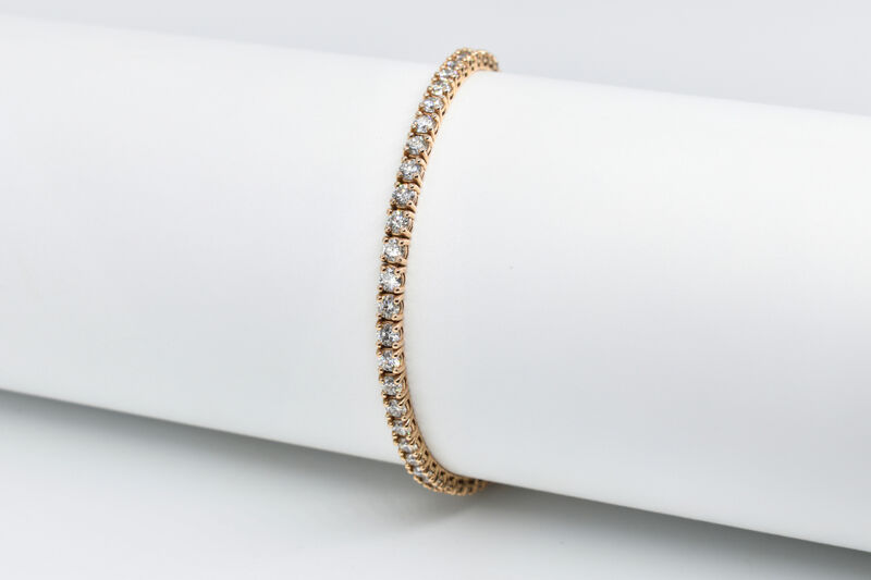 Tennisarmband 14 Kt RG Brillanten