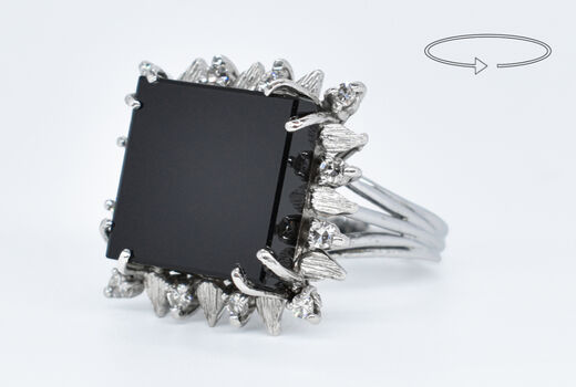 Ring 14 Kt WG Diamanten 