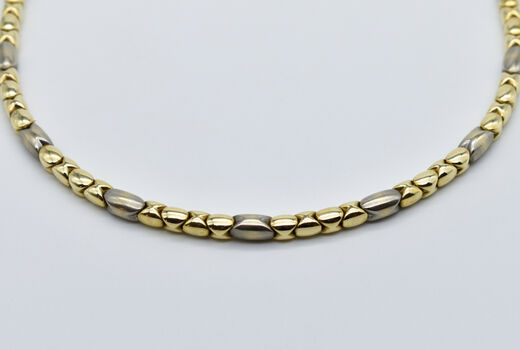 Collier 14 Kt bicolor