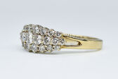 Ring 14 Kt bicolor Brillanten