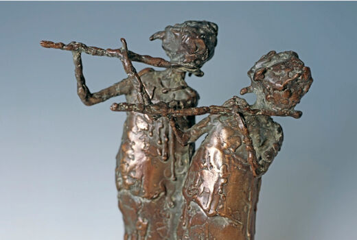 2 flute players, 2003