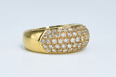 pavé ring 18 K diamonds