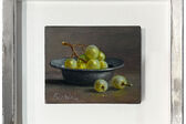 still life with yellow grapes