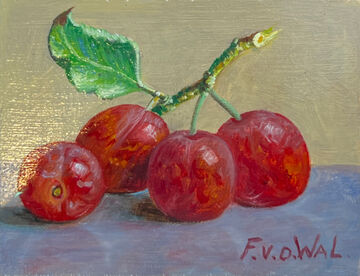 still life with cherries