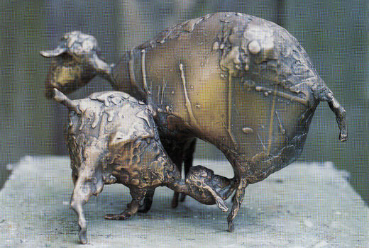 Schaf mit Lamm, 1999