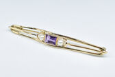 Nadel 14 Kt GG Amethyst 