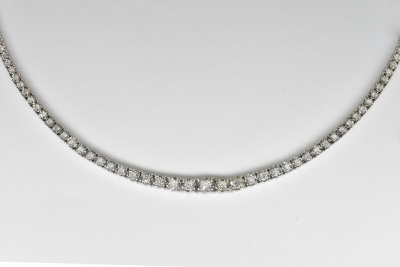 eternity necklace 14 K diamonds