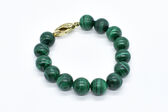 bracelet with clasp 14 K Malachite 