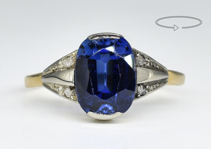 Ring 14 K Sapphire 