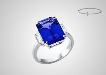 Ring 18 K Tanzanite 