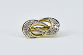 Pearl Clip 14 K diamonds