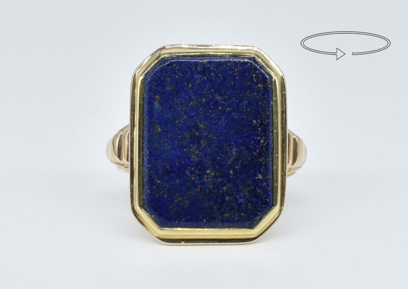 Ring 8 Kt Lapislazuli