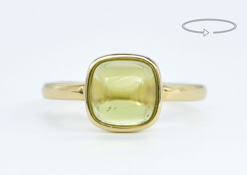 Ring 14 K Peridote