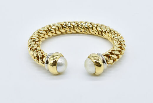 FOPE bangle 18 K Mabé pearls