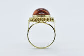 Ring 14 K amber