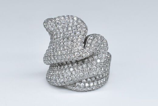 Ring 18 Kt WG Brillanten