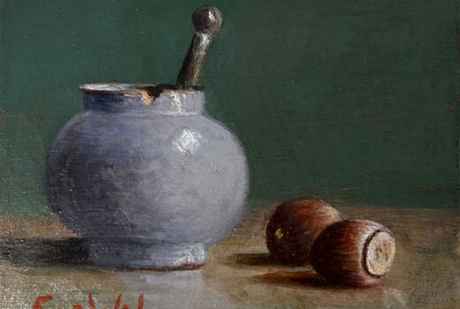 still life with hazelnuts