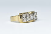 Ring 14 Kt GG/WG Diamanten