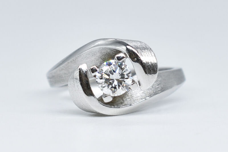 Ring 14 Kt WG Brillant