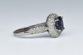 Ring 14 Kt WG Saphir 