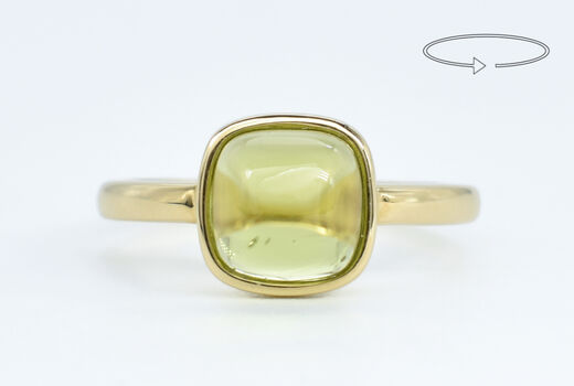 Ring 14 K Peridote