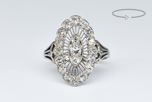 Ring 14 Kt WG 
