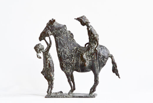 2 children with horse, 2004