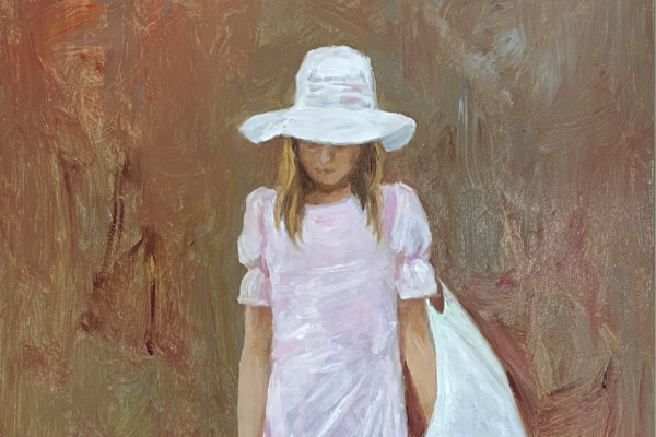 young girl with umbrella