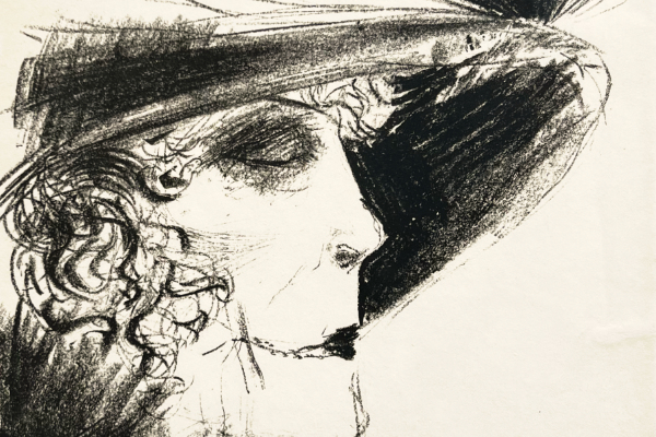 Dame mit Reiher, 1923