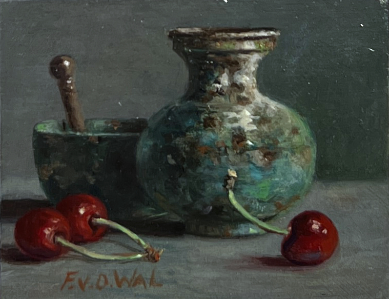 still life with cherries